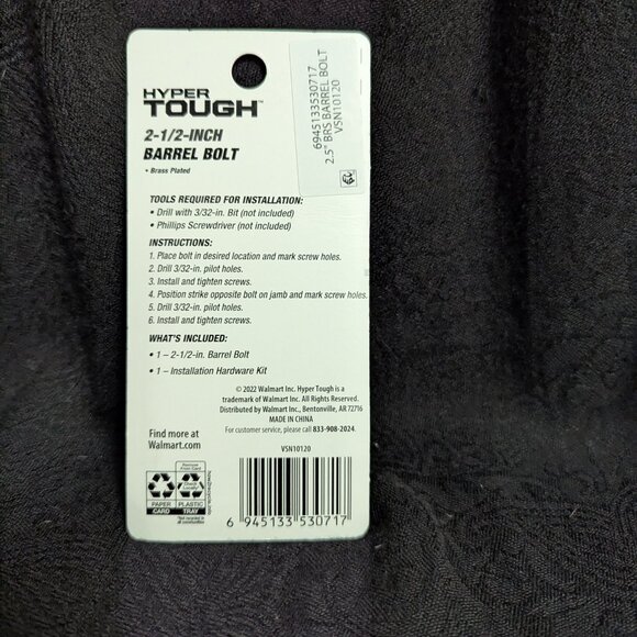 Barrel Bolt  3@$15 CLOSET CLOSING - Picture 2 of 2